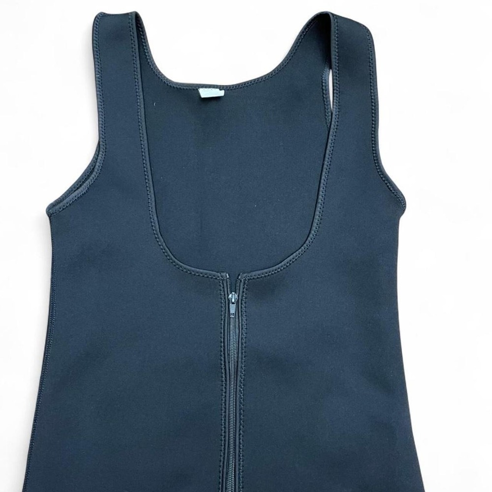Formfit Neoprene Sweat Vest Waist Trainer Black Zipper Front XL